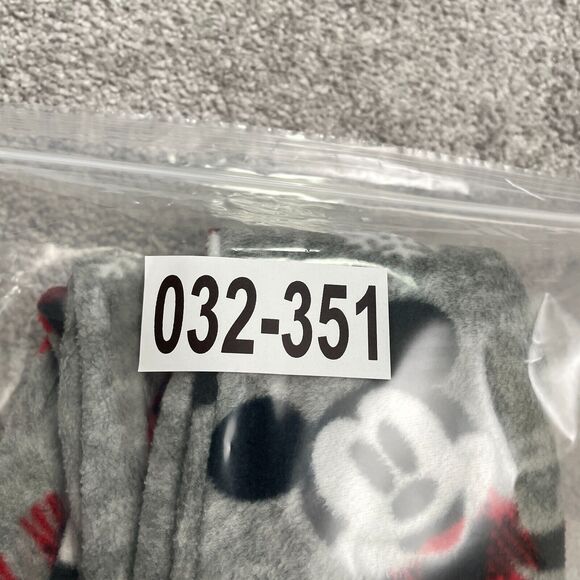 Disney Mickey Mouse Plush Pajama Pants Mens Medium Multi Printed Holiday 32x31 - Picture 10 of 10